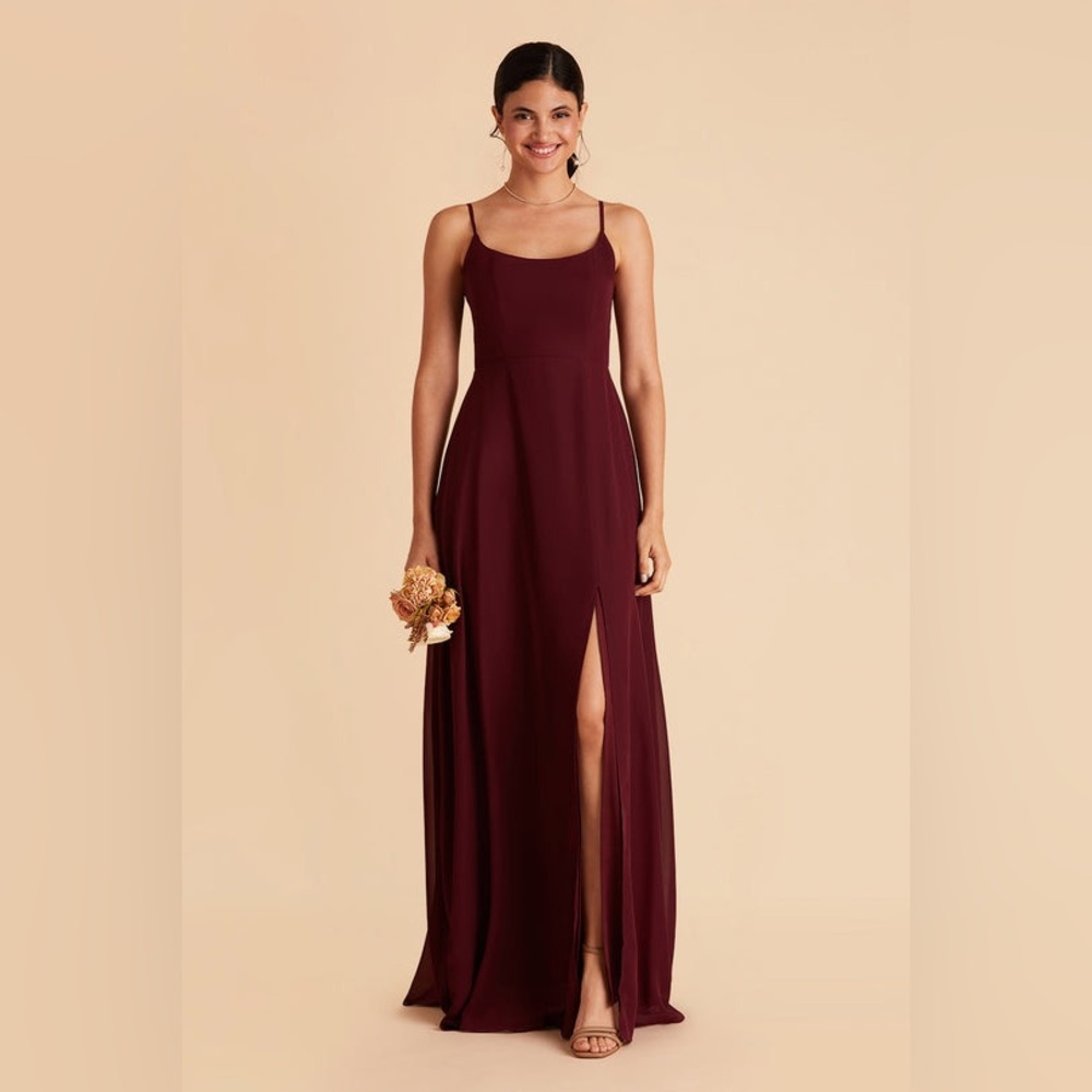 Birdy Grey Amy Dress Chiffon Cabernet size Medium NWT in packaging